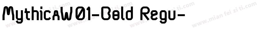 MythicaW01-Bold Regu字体转换